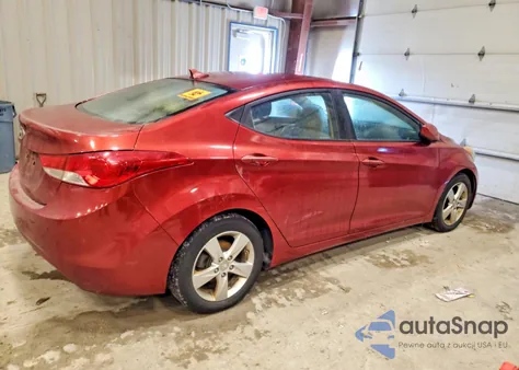 2013 Hyundai Elantra Gls z USA, uszkodzony, nr VIN 5NPDH4AE4DH242861